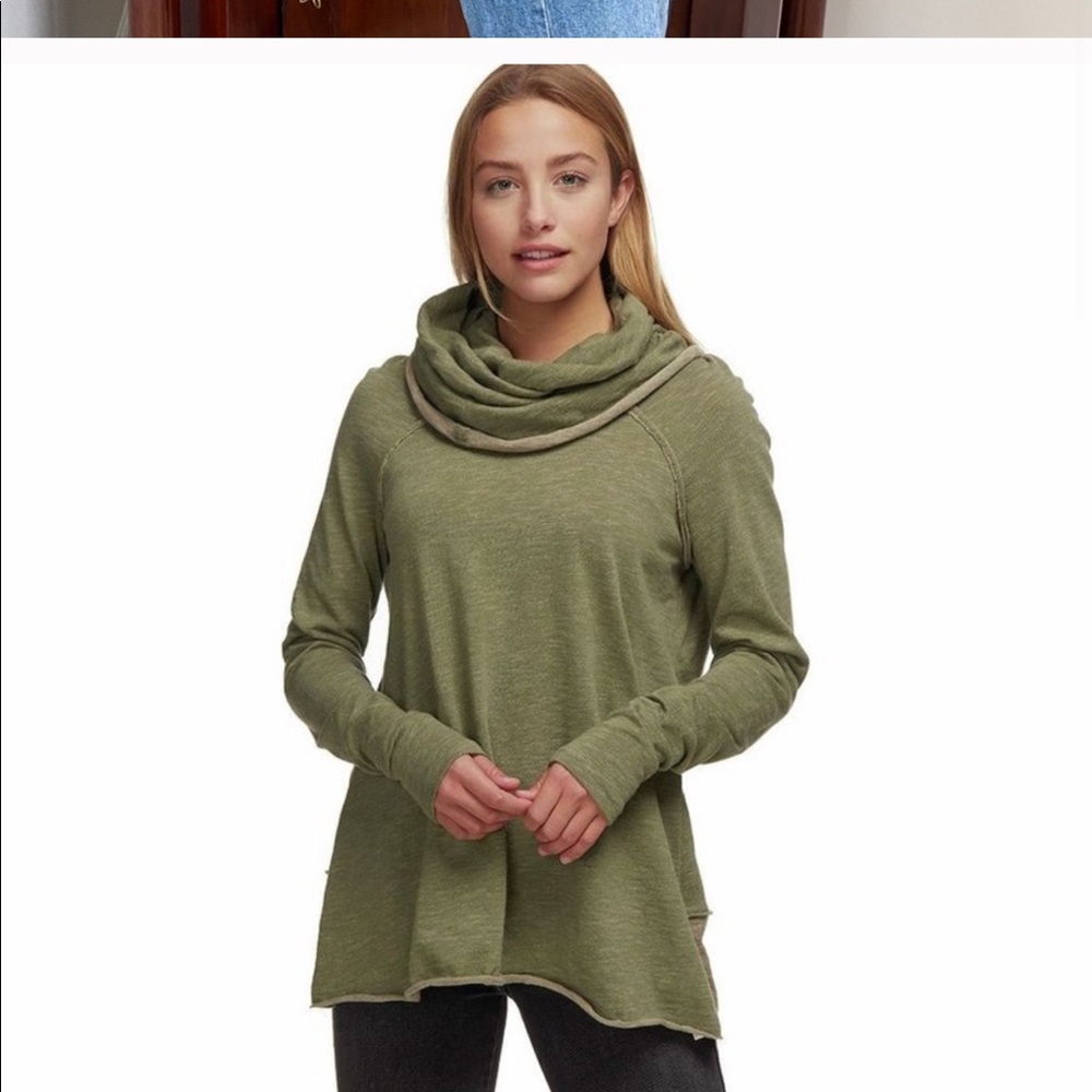 Free people beach olive top